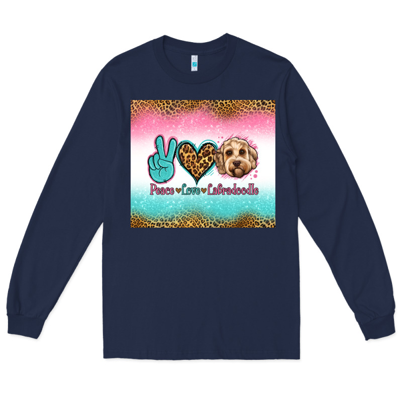 Peace Love Labradoodle Long Sleeve Tee by Jasminsmagicworld | Teevron