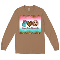 Toasted Coconut peace love labradoodle Long Sleeve Tee - Jasminsmagicworld