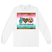 White peace love labradoodle Long Sleeve Tee - Jasminsmagicworld