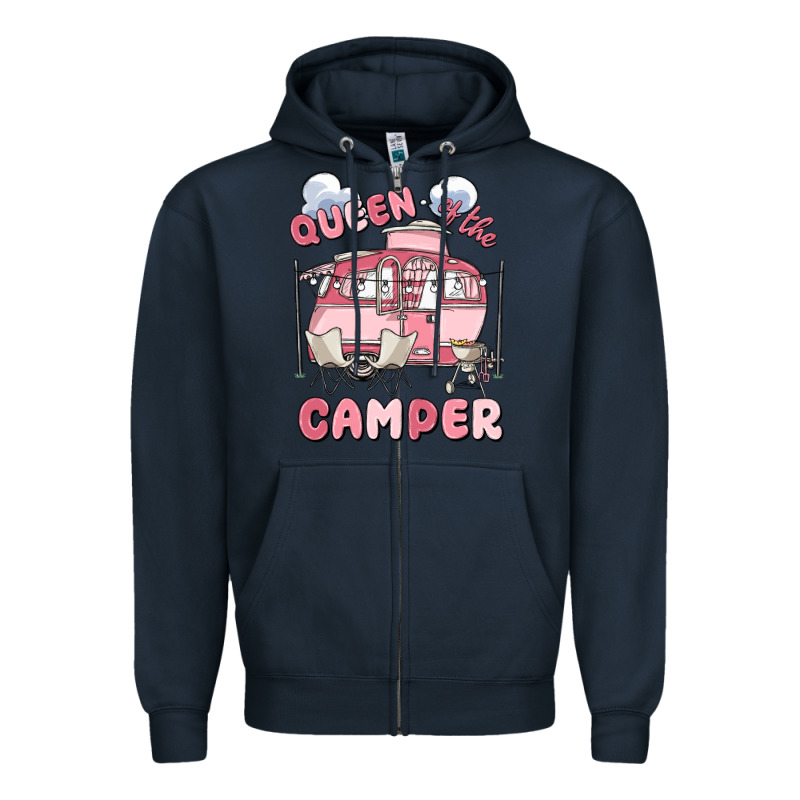 Queen Of The Camper Zipper Hoodie by MaliasSmallBusiness | Teevron