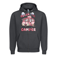 Smoke queen of the camper Zipper Hoodie - MaliasSmallBusiness
