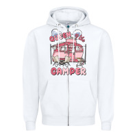 White queen of the camper Zipper Hoodie - MaliasSmallBusiness
