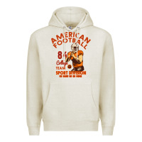 Oatmeal Heather American Football Premium Hoodie - Bettercallsaul