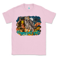 Bubblegum Pink Happy Fall Y'all Owl Classic Tee - LillyAllenDesigns
