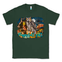 Sports Green Happy Fall Y'all Owl Classic Tee - LillyAllenDesigns