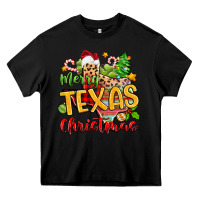 Black merry texas christmas Heavy Core Tee - Zillion Design Studio
