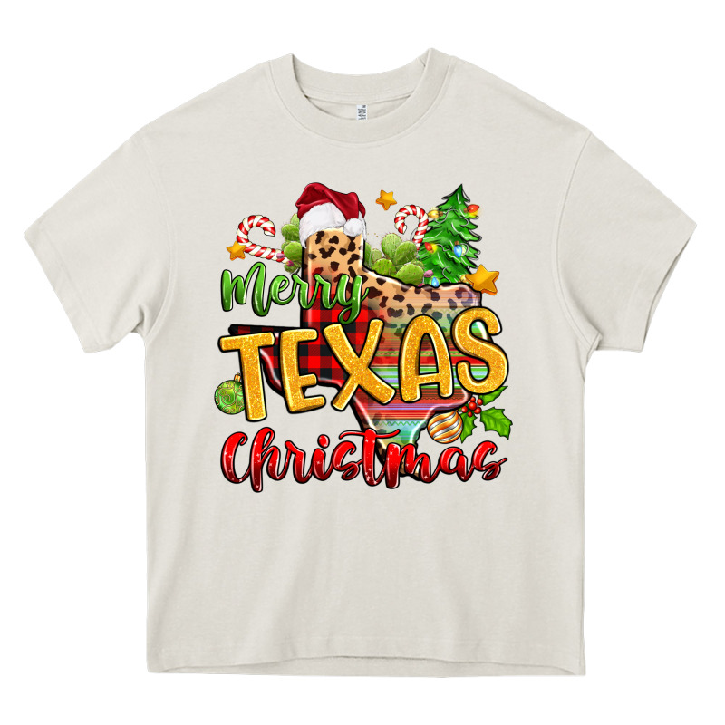 Merry Texas Christmas Heavy Core Tee by Zillion Design Studio | Teevron