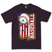 Plum baseball american flag Premium Tee - texasbilliewilder