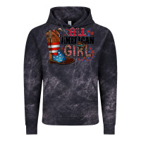 Cloud Black all american girl Vintage Hoodie - RacoonDesign