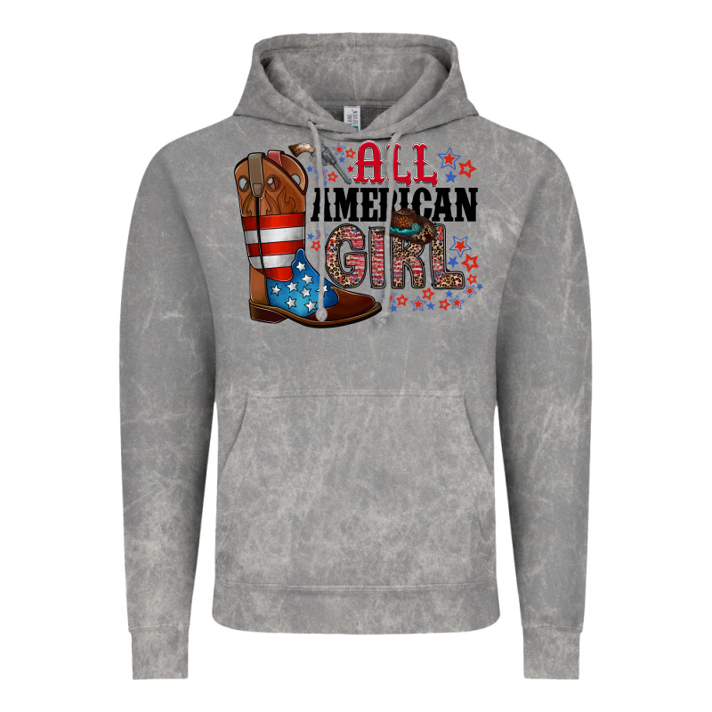 All American Girl Vintage Hoodie by RacoonDesign | Teevron