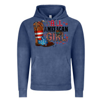 Vintage Denim all american girl Vintage Hoodie - RacoonDesign