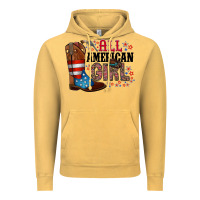 Vintage Mustard all american girl Vintage Hoodie - RacoonDesign