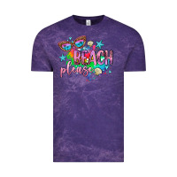 Cloud Purple beach please Vintage Tee - AdoDesignShop
