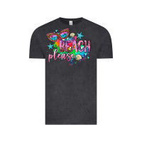 Vintage Black beach please Vintage Tee - AdoDesignShop