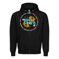 Black you are inspiration Zipper Hoodie - MaliasSmallBusiness