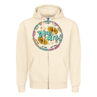 Sandshell you are inspiration Zipper Hoodie - MaliasSmallBusiness