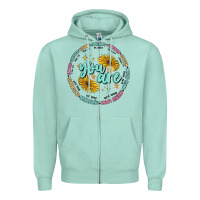 Seafoam you are inspiration Zipper Hoodie - MaliasSmallBusiness