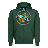 Sports Green you are inspiration Zipper Hoodie - MaliasSmallBusiness