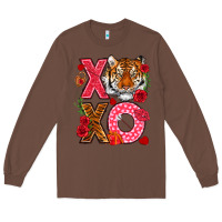 Chestnut xoxo with tiger Long Sleeve Tee - NancyCooperArtShop