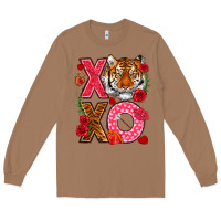 Toasted Coconut xoxo with tiger Long Sleeve Tee - NancyCooperArtShop
