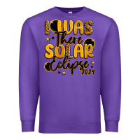 Purple i was there solar eclipse 2024 Premium Sweatshirt - LillyAllenDesigns
