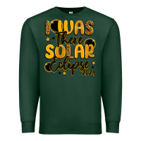 Sports Green i was there solar eclipse 2024 Premium Sweatshirt - LillyAllenDesigns
