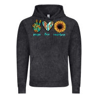Vintage Black peace love sunshine Vintage Hoodie - JahusDesignShop