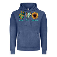 Vintage Denim peace love sunshine Vintage Hoodie - JahusDesignShop