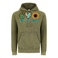 Vintage Olive peace love sunshine Vintage Hoodie - JahusDesignShop