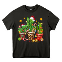 Asphalt Christmas cactus Heavy Core Tee - Zillion Design Studio