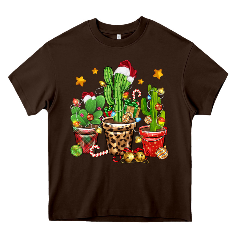 Christmas Cactus Heavy Core Tee by Zillion Design Studio | Teevron