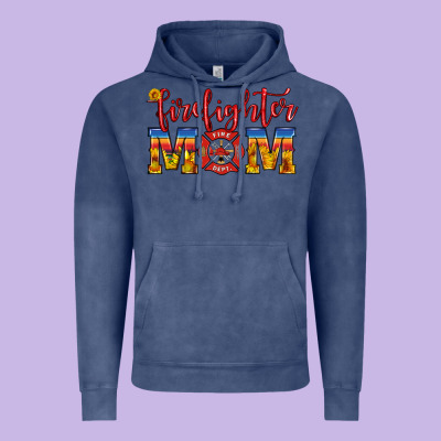 Firefighter Mom Vintage Hoodie Designed By Hra Design Shop