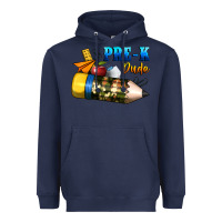 Navy pre k dude Heavyweight Hoodie - BundleAndBundleShop