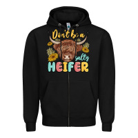 Black dont be a salty heifer Zipper Hoodie - MaliasSmallBusiness