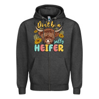 Charcoal Heather dont be a salty heifer Zipper Hoodie - MaliasSmallBusiness