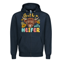 Navy dont be a salty heifer Zipper Hoodie - MaliasSmallBusiness