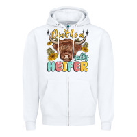 White dont be a salty heifer Zipper Hoodie - MaliasSmallBusiness