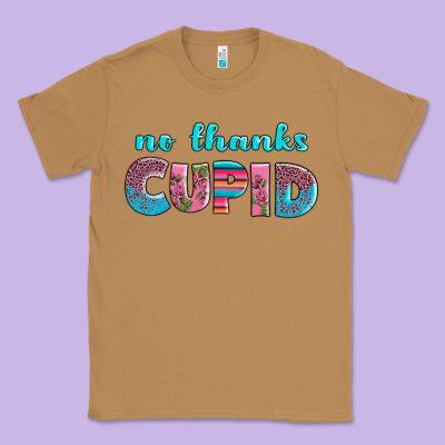 No Thanks Cupid Classic Tee Designed By Adodesignshop