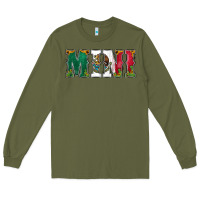 Army Green mexican flag mini Long Sleeve Tee - Jasminsmagicworld