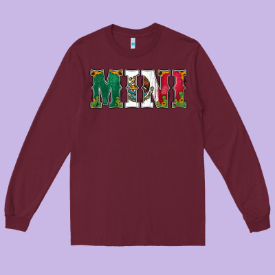 Mexican Flag Mini Long Sleeve Tee Designed By Jasminsmagicworld