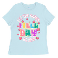 Baby Blue field day let the games begin Ladies Tee - JahusDesignShop