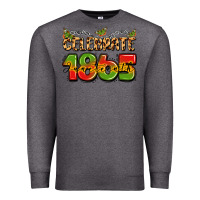 Charcoal Heather celebrate 1865 juneteenth Premium Sweatshirt - LillyAllenDesigns