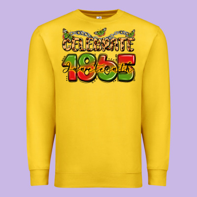Celebrate 1865 Juneteenth Premium Sweatshirt Designed By Lillyallendesigns