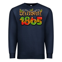 Navy celebrate 1865 juneteenth Premium Sweatshirt - LillyAllenDesigns
