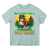 Arona life is better with a australian shepherd Heavy Core Tee - texasbilliewilder