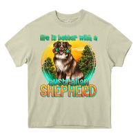 Mossy life is better with a australian shepherd Heavy Core Tee - texasbilliewilder