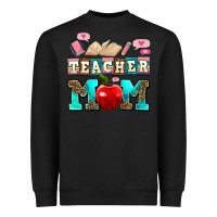 Black teacher mom Heavyweight Sweatshirt - AdoDesignShop