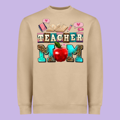 Teacher Mom Heavyweight Sweatshirt Designed By Adodesignshop
