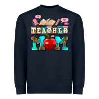 Navy teacher mom Heavyweight Sweatshirt - AdoDesignShop
