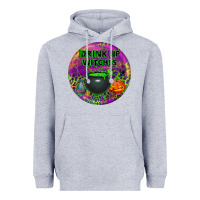 Heather Grey halloween round earrings Heavyweight Hoodie - BundleAndBundleShop